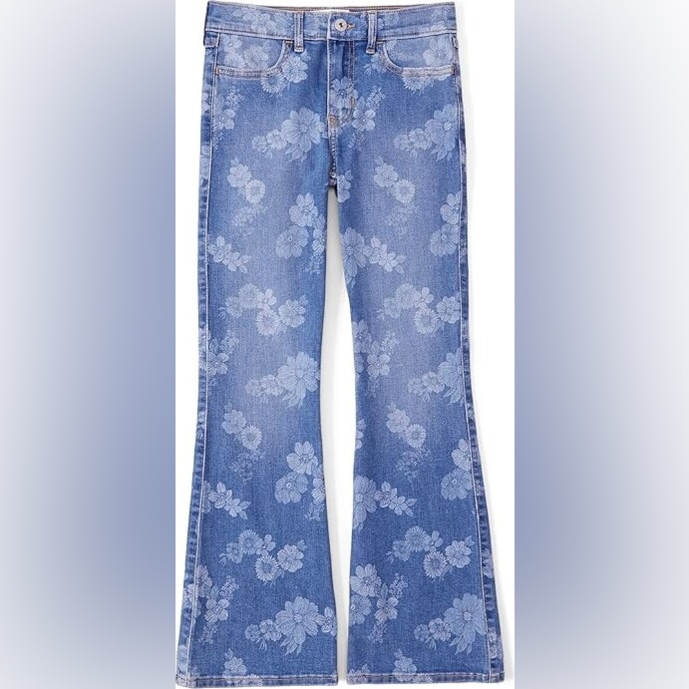 Abercrombie Kids Floral print High rise Flare